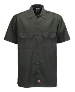 Dickies Short Sleeve Slim Work Shirt - Olive Green